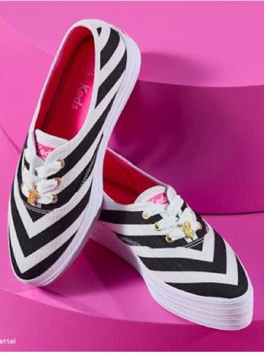 NWOB Keds Barbie Striped Sneakers